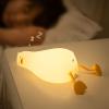 Myratts Cute Lying Flat Duck Night Light, 3 Level Dimmable Nursery Nightlight, Kawaii Lamps Squishy Silicone Light Up Duck, Rechargeable Touch Lamp, Best Gift for Kids Adults Room Decor view 4