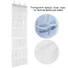 Gavigain 24 Pockets Hanging Storage Bags, Transparent Storage Bag Over The Door Shoe Organizer Holder Organizer for Shoes Small Items Sneakers RV view 4