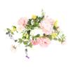 Amosfun Artificial Rose Vine Garland Faux Flower Decoration for Wedding Arch Home Decor and Party Events for Elegant Floral Arrangements and Bouquets view 1