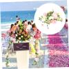 Amosfun Artificial Rose Vine Garland Faux Flower Decoration for Wedding Arch Home Decor and Party Events for Elegant Floral Arrangements and Bouquets view 2