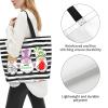 Feeuoai Easter Day Tote Bag Large Interior Pocket Tote Bag Reusable Shoulder Tote Bags Travel Bags view 3