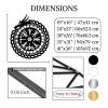 Dragon Vegvisir Metal Wall Art, Metal Viking Wall Decor, Viking Wall Art, Dragon Metal Wall Decor, Viking Symbols, Norse Wall Decor, Compass Wall Decor, Metal Wall Art for Living Room (41"x36" | 105x92 cm, Gold) view 4