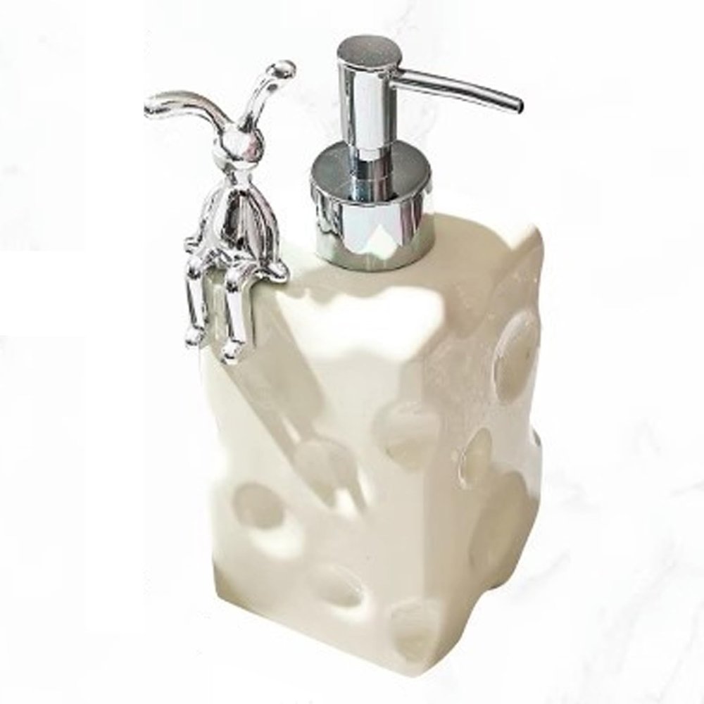 Hand Soap Dispenser,Lotion Soap Dispenser with Pump Pump Bottle Countertop Hand Lotion Pump Bottles, Lotion Container,Refillable Liquid Hand Soap Jar for Bathroom(L white)