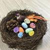 DEARMAMY 50pcs Speckled Easter Foam Eggs: Colorful Faux Easter Eggs for DIY Crafts Bird Nest Decoration Vase Filler view 3