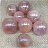 BAKYAR Minerals Stones Natural Rose Quartz Gemstone Gang Titan Rainbow Aura Crystals Ball feng Shui Craft Decoration Crystal Stones Decoration (Size : 50-60mm) view 2