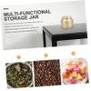 Cabilock 2pcs Mini Canister Holder Craft Tea Sealing Canister Ideal for Kitchen Decor Tea Storage view 3