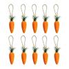 werdecade 20PCS Easter Hanging Carrot, Artificial Simulation Easter Foam Carrots,Mini Easter Carrots Hanging Ornament for Home Party DIY Crafts Decor (Orange-20pcs) view 2