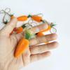 werdecade 20PCS Easter Hanging Carrot, Artificial Simulation Easter Foam Carrots,Mini Easter Carrots Hanging Ornament for Home Party DIY Crafts Decor (Orange-20pcs) view 3