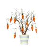 werdecade 20PCS Easter Hanging Carrot, Artificial Simulation Easter Foam Carrots,Mini Easter Carrots Hanging Ornament for Home Party DIY Crafts Decor (Orange-20pcs) view 4