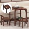 Leapiture Bamboo Chair Kid Chair Low Dining Chair Modern Chair Farmhouse Kitchen Chair Desk Chair for Kitchen Garden Courtyard view 2