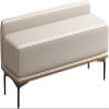 HOBIBA Shoe Storage Bench, Entryway Shoe Bench with PU Cushion Seat, Loveseat Accent Bench Bed Bench with Backrest Organizer(Color:A) view 1