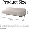 HOBIBA Shoe Storage Bench, Entryway Shoe Bench with PU Cushion Seat, Loveseat Accent Bench Bed Bench with Backrest Organizer(Color:A) view 2