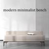 HOBIBA Shoe Storage Bench, Entryway Shoe Bench with PU Cushion Seat, Loveseat Accent Bench Bed Bench with Backrest Organizer(Color:A) view 3