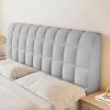 Head Board Covers Double Single Queen King Size Bed Head Cover Upholstered/Leather/Wood Bed Backrest Protector Dust-Proof Decoratio Crystal Velvet Stretch Bed Headboard Slipcover(210cm,Llight Grey) view 1