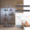 Zacis Glass Display Cabinet with Lights and Lock, 4-Tier Display Case Curio Cabinet with Glass Door, Floor Standing Showcase for Living Room Bedroom Home Office 31" W x 14.3" D x 64.5" H view 3
