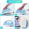 Jwthee Iron Shoe Cover, Universal Iron Protector Cover Shield, Nonstick Iron Plate Cover Protector Protective Ironing Pressing Pad for Clothes Pressing, Prevents Burn, Sticking, 9.1 X 4.84 Inch view 4