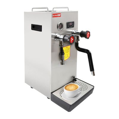 110V 2500W Commercial Milk Frother,8L Full Automatic Steam Boiling Water Frothing Machine W/LED Display and Pressure Gauge Display,Multi-Purpose Electric Milk Foam Maker for Home and Coffee Shops