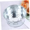 Cabilock 2pcs Metal Bucket for Food Snacks Storage Fries Chicken Ice Red Serving Container Double Handles Easy to Use Kitchen view 3