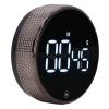 Kitchen Timer Black Rotating Cooking Timer Silent Kids Study Timer LED Visual Countdown Timer for Cooking Baking Study Sport view 2