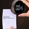 Kitchen Timer Black Rotating Cooking Timer Silent Kids Study Timer LED Visual Countdown Timer for Cooking Baking Study Sport view 3