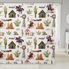 Western Cowboy Shower Curtains,Rustic Farmhouse Cabin Cowboy Bathroom Curtains for Boys Men Adults,Horse Cactus Aztec Tribal Country Retro Waterproof Curtains,12 Hooks Suits,72" W x 78" L view 1