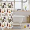 Western Cowboy Shower Curtains,Rustic Farmhouse Cabin Cowboy Bathroom Curtains for Boys Men Adults,Horse Cactus Aztec Tribal Country Retro Waterproof Curtains,12 Hooks Suits,72" W x 78" L view 3
