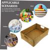 Amosfun 1pc Handmade Seaweed Storage Basket Multifunctional Woven Box for Home Organization for Kitchen Office Bedroom Living Room Rustic Bamboo Design and Practical view 3