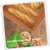 Amosfun 1pc Handmade Seaweed Storage Basket Multifunctional Woven Box for Home Organization for Kitchen Office Bedroom Living Room Rustic Bamboo Design and Practical view 4