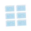 Amosfun 6pcs Stackable Shoe Storage Boxes Thicken Plastic Shoe Organizers for Closet Small Blue for Boots Heels Sneakers view 1