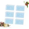 Amosfun 6pcs Stackable Shoe Storage Boxes Thicken Plastic Shoe Organizers for Closet Small Blue for Boots Heels Sneakers view 4