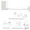 Holibanna Retractable Invisible Clothesline Wall-Mounted No Drilling Easy Install Drying Rack for Indoor and Outdoor Use for Wet Bathing Suits and Clothing Silver view 4