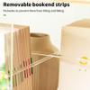 Atkits 360 Rotating Bookshelf Spinning Bookshelf Tower 360 Swivel Bamboo Bookcase Clear Acrylic Bookcase Tall Bamboo Rotating Storage Display Rack Standing Shelves,Vertical bar,4 Tier view 4
