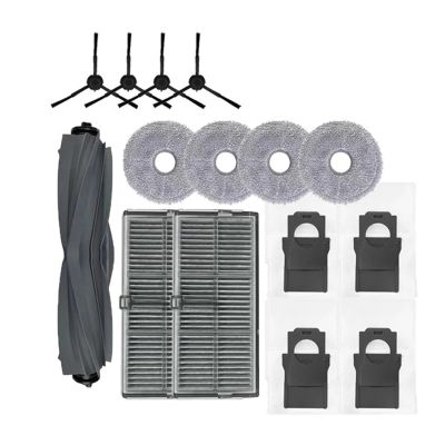ZeAda Main Side Brush Hepa Filter Dust Bag Robot Vacuum Cleaner Replacement Parts,Compatible for Dreame Bot X30 Pro Ultra X30 Pro Plus Accessory (Color : Set 15)