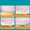 VJPPII Clear Plastic Table Cover Protector,32/47/60 Inch Elastic Disposable Tablecloth with Elastic Band,Waterproof Wipeable Table Cover Protector for Round Rectangle Table (10PC,60in) view 2
