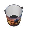 Airplane Sunset Sky Round Dirty Laundry Basket,Ideal Dirty Clothes Bag For Household Essentials Storage Needs view 3