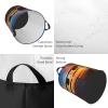 Airplane Sunset Sky Round Dirty Laundry Basket,Ideal Dirty Clothes Bag For Household Essentials Storage Needs view 4