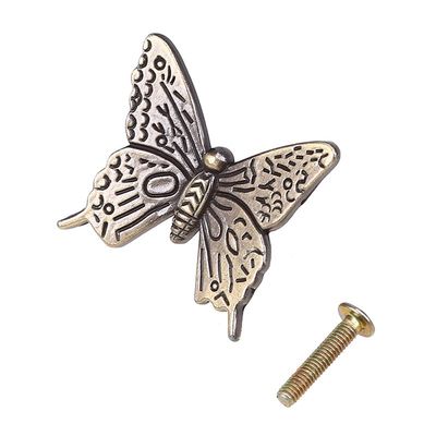 Southst 1pc Vintage Knob Handle Buttely Pull Knob Furniture Hasp Latch Door Handles Cupboard Cabinet Knobs Drawer Pull Home Decoration