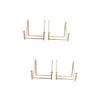 ABOOFAN 4pcs Modern Desktop Display Stand Iron Frame Holder Photo Easel for Plate view 1