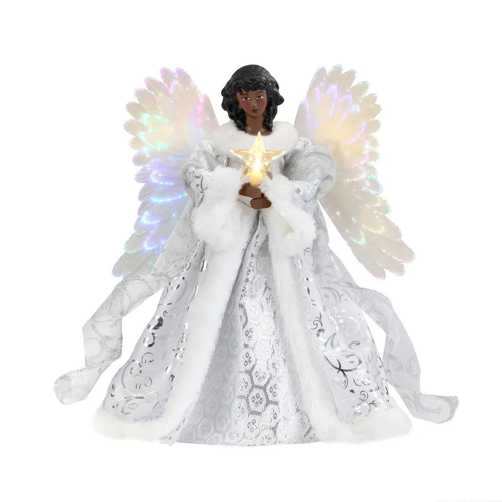 Christmas Tree Top Angel Light Decorative Lamp Present Accessory Supplies For Christmas Spring Festival Decorations Gift Christmas Tree Top Ornaments