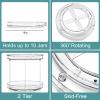 Sorbus 9 Inch 2 Tier Clear Lazy Susan Organizer, Turntable Organizer for Spice Organization for Cabinet, Lazy Susan Turntable for Kitchen, Home, Office, Closet, Laundry Room Organization (2 Pack) view 2