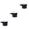 Cabilock 3pcs Low Noise Ventilation Grill Cover Built Screen Mesh for Round Wall Ceiling Mount for Bathroom and Office Use Made of Material in Multiple White view 1