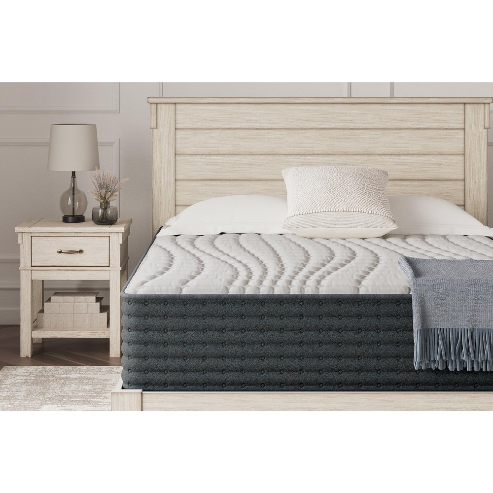 Signature Design by Ashley Hybrid 1300 13 Inch Plush Gel Memory Foam Mattress with Edge Support for Pressure Relief, Queen, Fiberglass-Free, Mattress in A Box