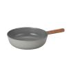FIKA Nonstick 10-Inch Stir Fry Wok with Wood Handle, Healthy Cooking Induction Compatible Cookware for All Stovetops, Kitchen Essential Nonstick Ceramic Coating Skillet, Made in Korea ( 26cm Wok ) view 1