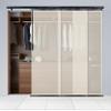 A&F Rod Dcor - Aya 3-Panel Single Rail Black Panel Track Extendable 36"-66" W x 116" H, Panel Width 23.5" view 1