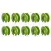 JAGTRADE Clothes Buttons 10pcs Silicone Clothes Hanger Fixed Hook Windproof Hanger Spacer Anti-Off Hanger Fixing Hooks for Indoor Outdoor, 5x2.2cm, Green view 1