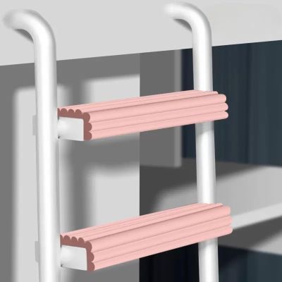 Soft Bunk Bed Ladder Cover Foam Padding, Self-stick Table Edge Protector Strips Extra-Wide, Dormitory Traction Treads Stair Steps Pads Furniture Corner Safety Bumpers ( Color : Pink , Size : 2m/6.6ft