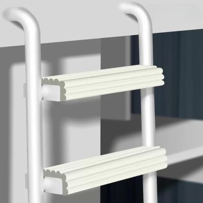 Soft Bunk Bed Ladder Cover Foam Padding, Self-stick Table Edge Protector Strips Extra-Wide, Dormitory Traction Treads Stair Steps Pads Furniture Corner Safety Bumpers ( Color : White , Size : 5m/16.4f