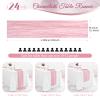 24 Pack Light Pink Cheesecloth Table Runner,10ft Gauze Table Runner Long Semi-Sheer Rustic Boho Table Runners for Wedding,Bridal Shower,Party,Banquet Decoration(21.5 x 120 Inch/Light Pink) view 3