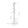 ZARUX Coat Rack Freestanding Coat Rack Living Room Solid Wood Hanger Entrance Hall Landing Coat Stand Office Simple Multiple Colors to Choose from (Color : B) view 2