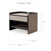 GLigeT Sideboard Modern Minimalist Bedside Table Living Room Bedroom Creative Storage Small Side Cabinet Kitchen Cabinet, 550*430*460mm, Beige, Dingzhebo2022 view 3